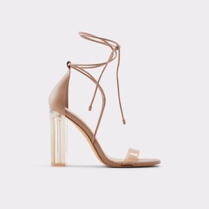 Tacones Aldo Onardonia Tiras Tacón Sandal Beige | 7351280-IS