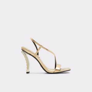 Tacones Aldo Vermeil Sling Back Tacón Sandal Doradas | 3058146-JF