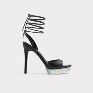 Zapatos Plataforma Aldo Bossis Tacón Sandal - Stiletto Negras | 5697018-UV