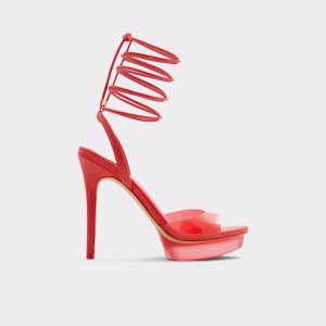 Zapatos Plataforma Aldo Bossis Tacón Sandal - Stiletto Rojas | 8351267-LX