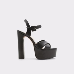 Zapatos Plataforma Aldo Camelia Correa Tacón Sandal - Plateforme Negras | 2038567-XQ