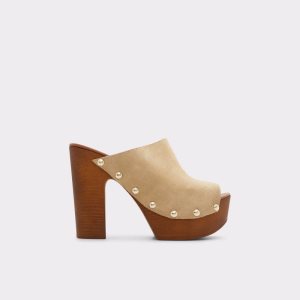 Zapatos Plataforma Aldo Drenania Tacón Mule - Beige | 7036491-HI