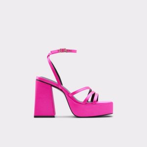 Zapatos Plataforma Aldo Landabriver Tiras Tacón Sandal - Plateforme Rosas Claro | 3856209-CQ