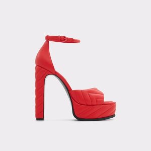 Zapatos Plataforma Aldo Milena Correa Tacón Sandal - Plateforme Rojas | 8035167-HZ