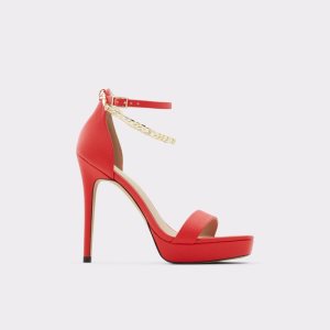 Zapatos Plataforma Aldo Scarlettchain High Sandal - Stiletto Rojas | 3748162-HY