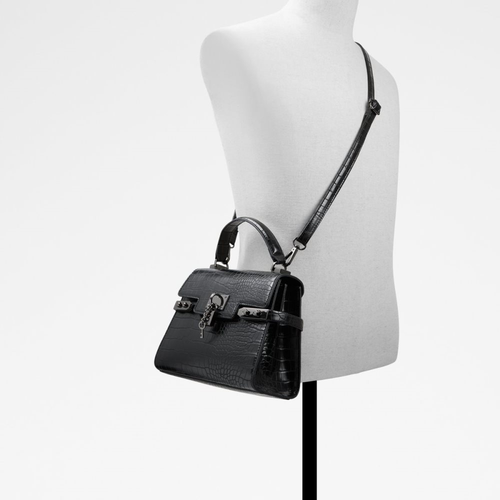 Bolsas De Mano Aldo Agroliaa Top Handle Negras | 7843690-PB