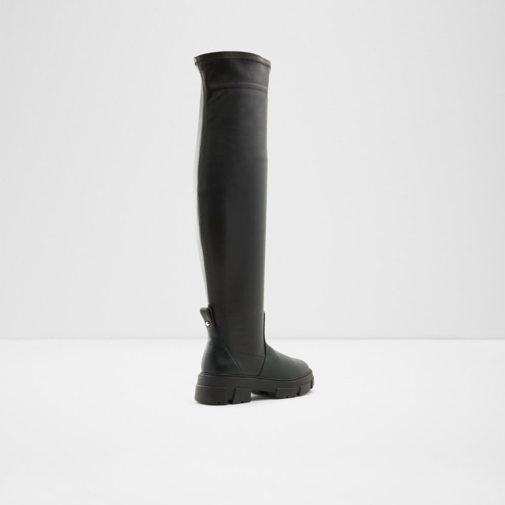 Botas Altas Aldo Dweradia Over-the-knee - Lug Sole Negras | 1839726-RH