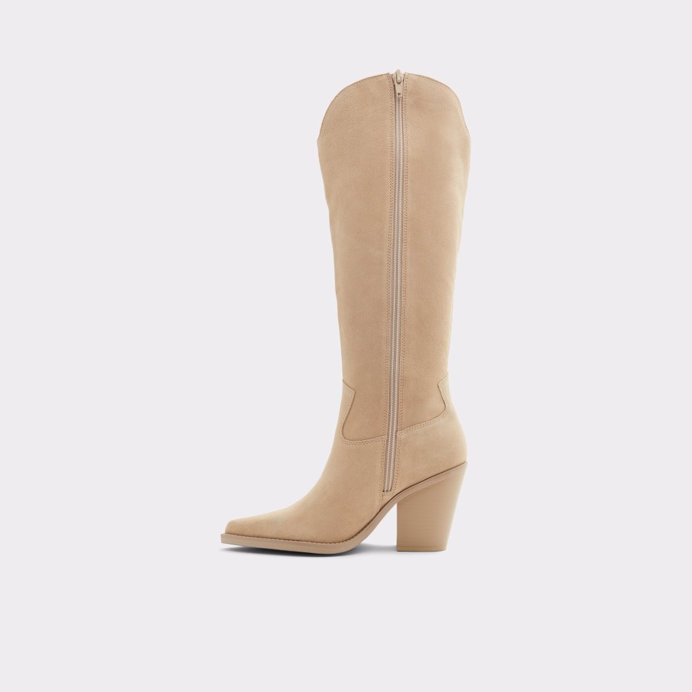 Botas Altas Aldo Nevada Western Knee-hign Beige | 4825319-SN