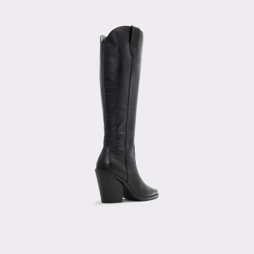 Botas Altas Aldo Nevada Western Knee-hign Negras | 8490375-NB