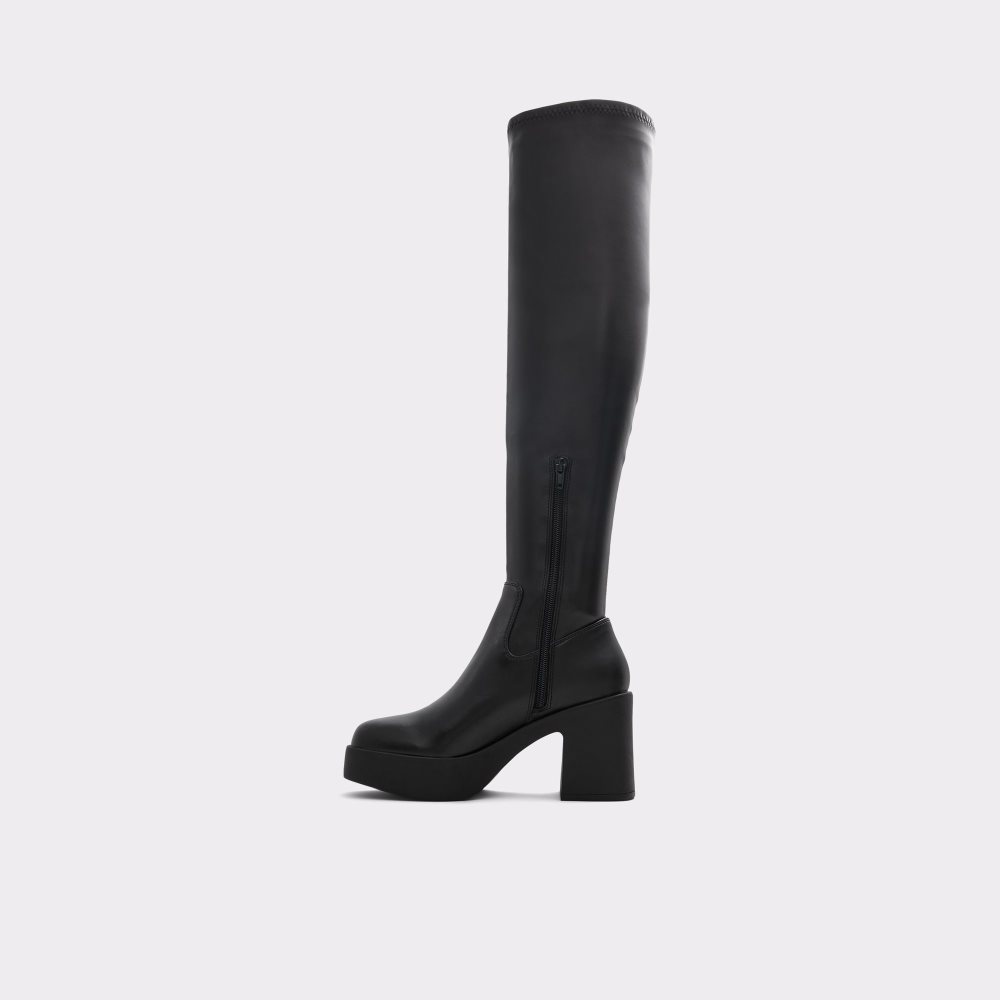 Botas Altas Aldo Upscale Over-the-knee - Lug Sole Negras | 5293810-TJ