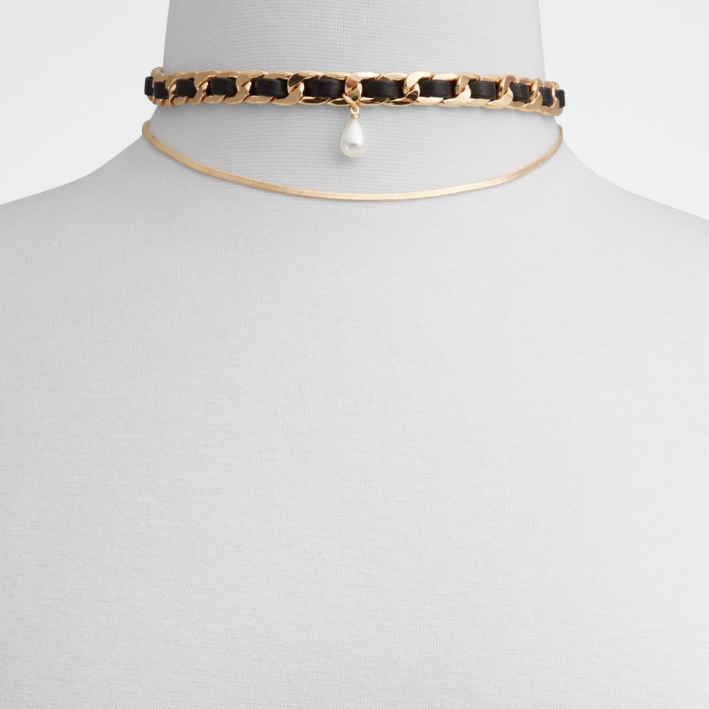 Collar Aldo Ragar Negras Doradas Multicolor | 6519807-CL