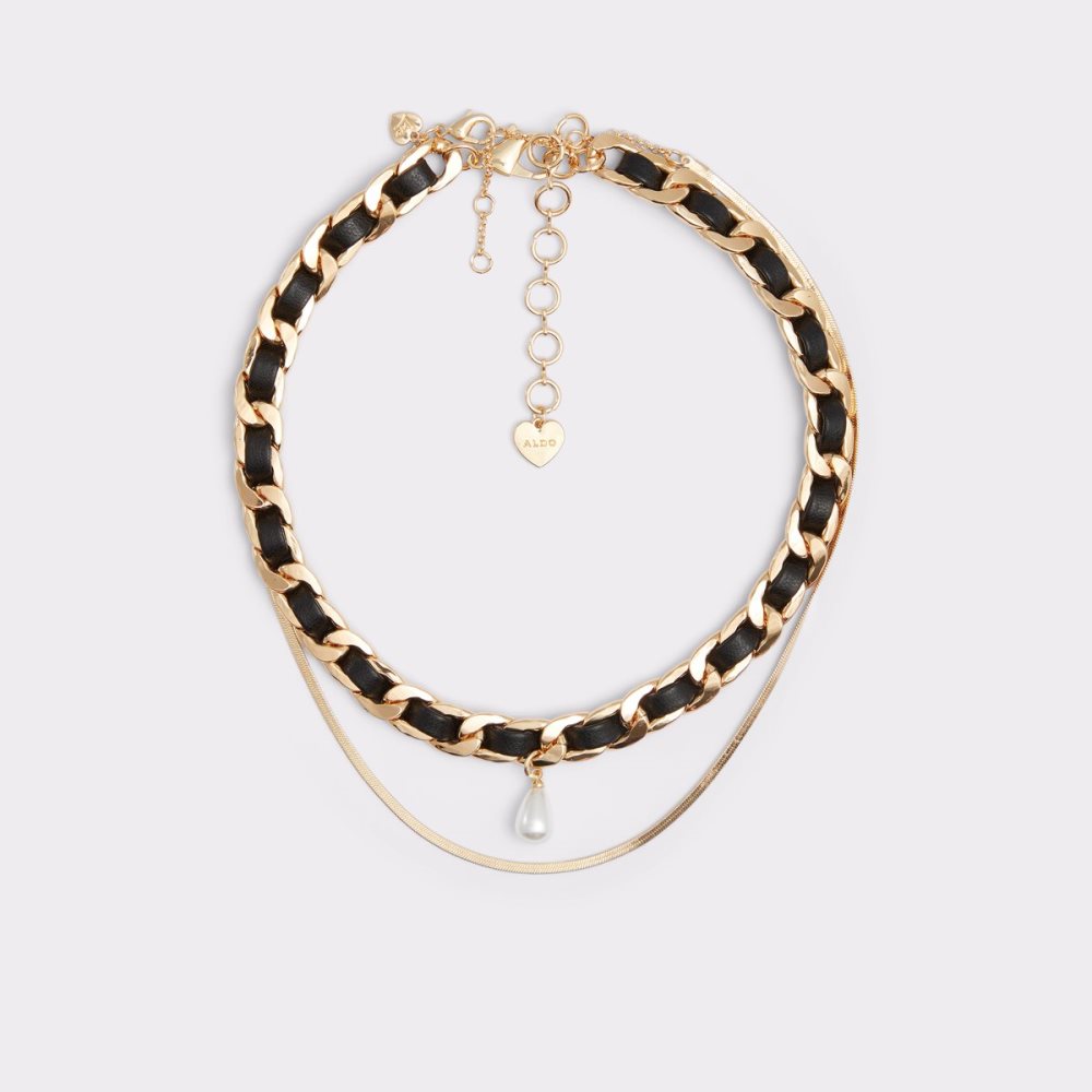 Collar Aldo Ragar Negras Doradas Multicolor | 6519807-CL