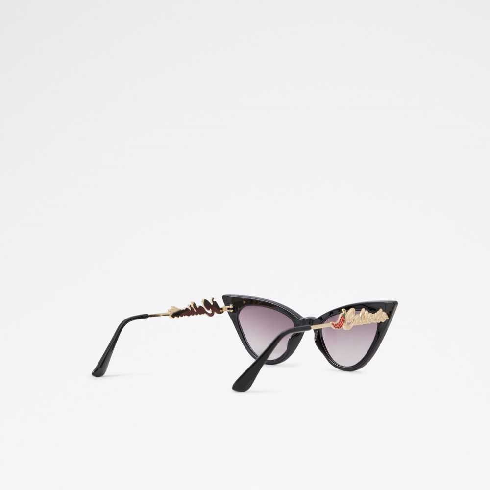 Gafas de Sol Aldo Elirawan Cat Eye Negras Doradas Multicolor | 1370628-ZA