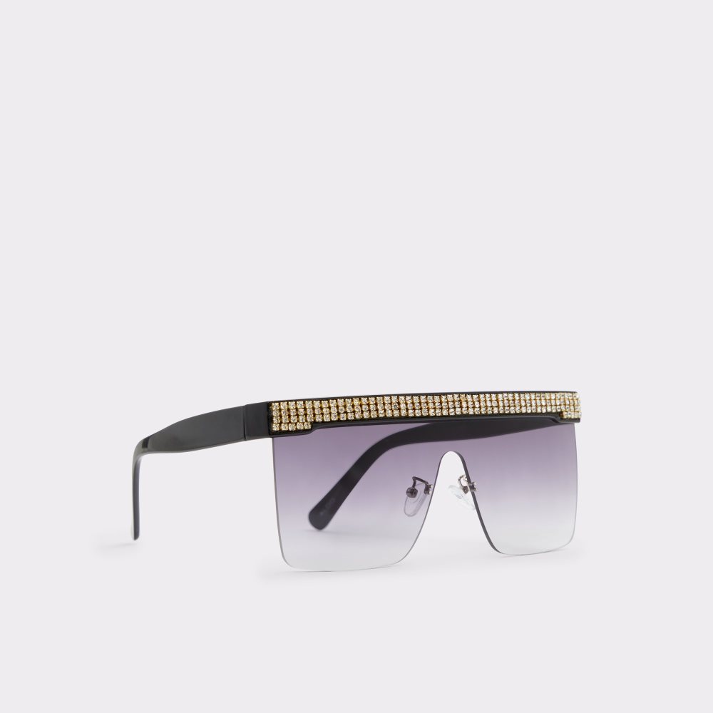 Gafas de Sol Aldo Pickthorne Shield Negras Doradas Multicolor | 0195468-KB