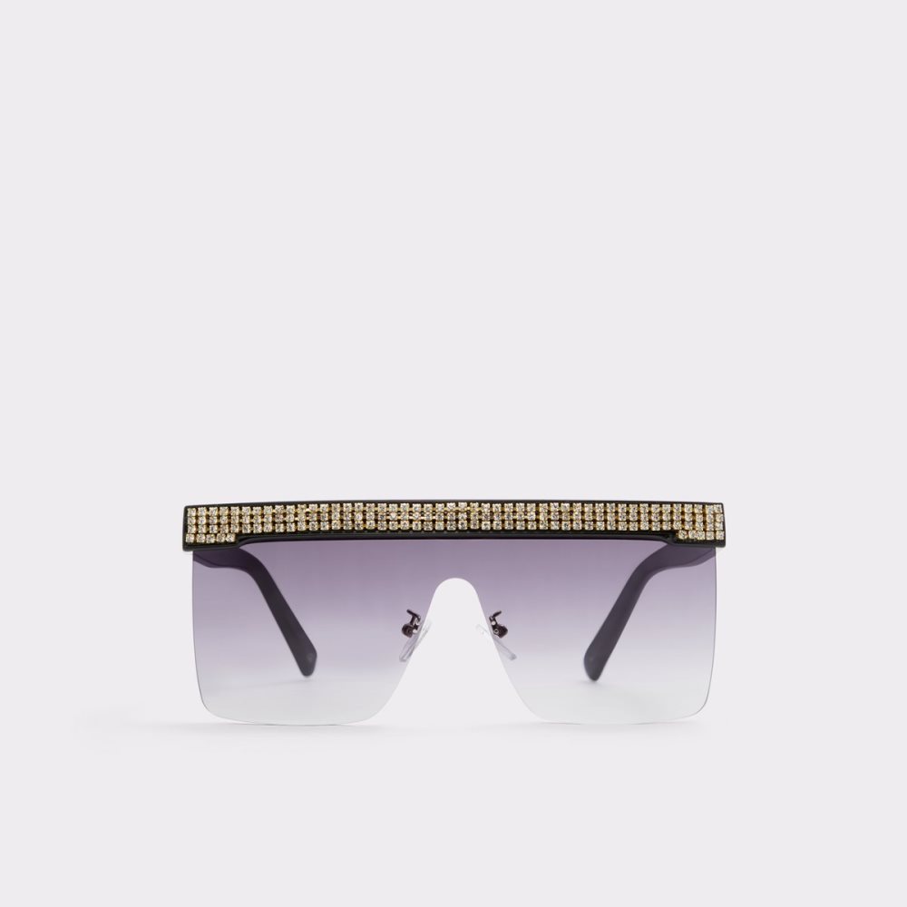 Gafas de Sol Aldo Pickthorne Shield Negras Doradas Multicolor | 0195468-KB