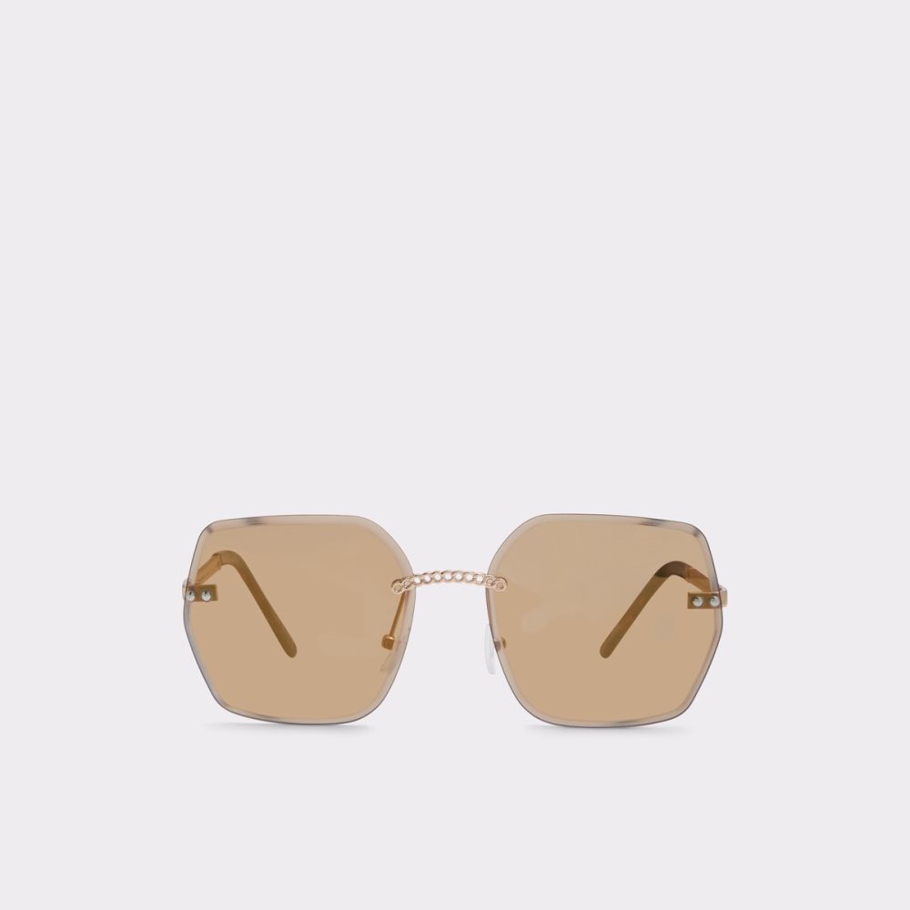 Gafas de Sol Aldo Yeranna Rectangle Marrones | 3812067-QR