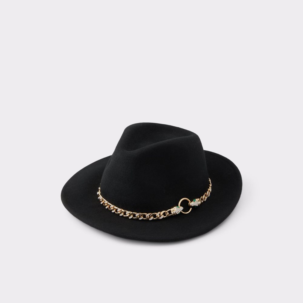 Sombreros Aldo Follia Fedora Negras Doradas Multicolor | 0425839-IA