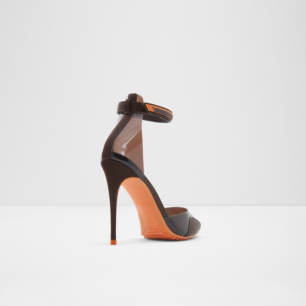 Tacones Aldo Invisi High Marrones Oscuro | 7190635-XO