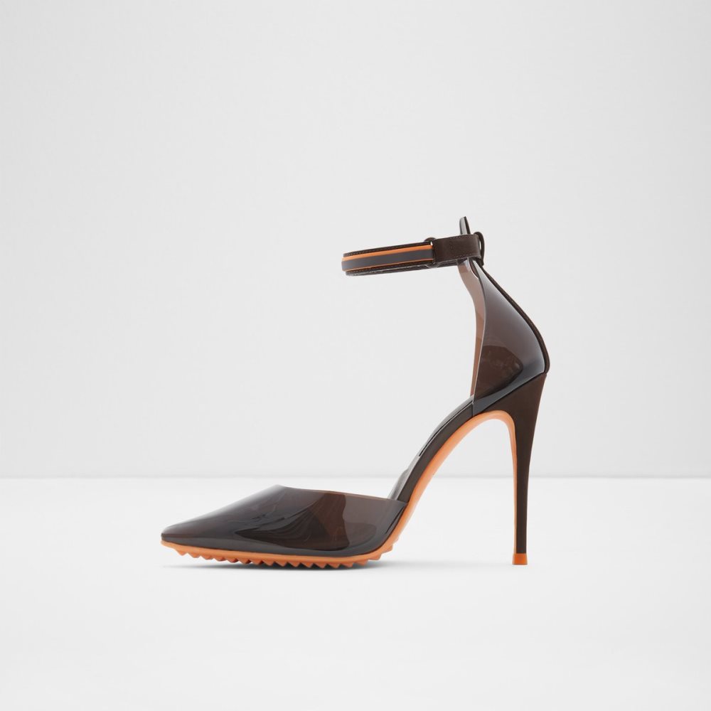 Tacones Aldo Invisi High Marrones Oscuro | 7190635-XO