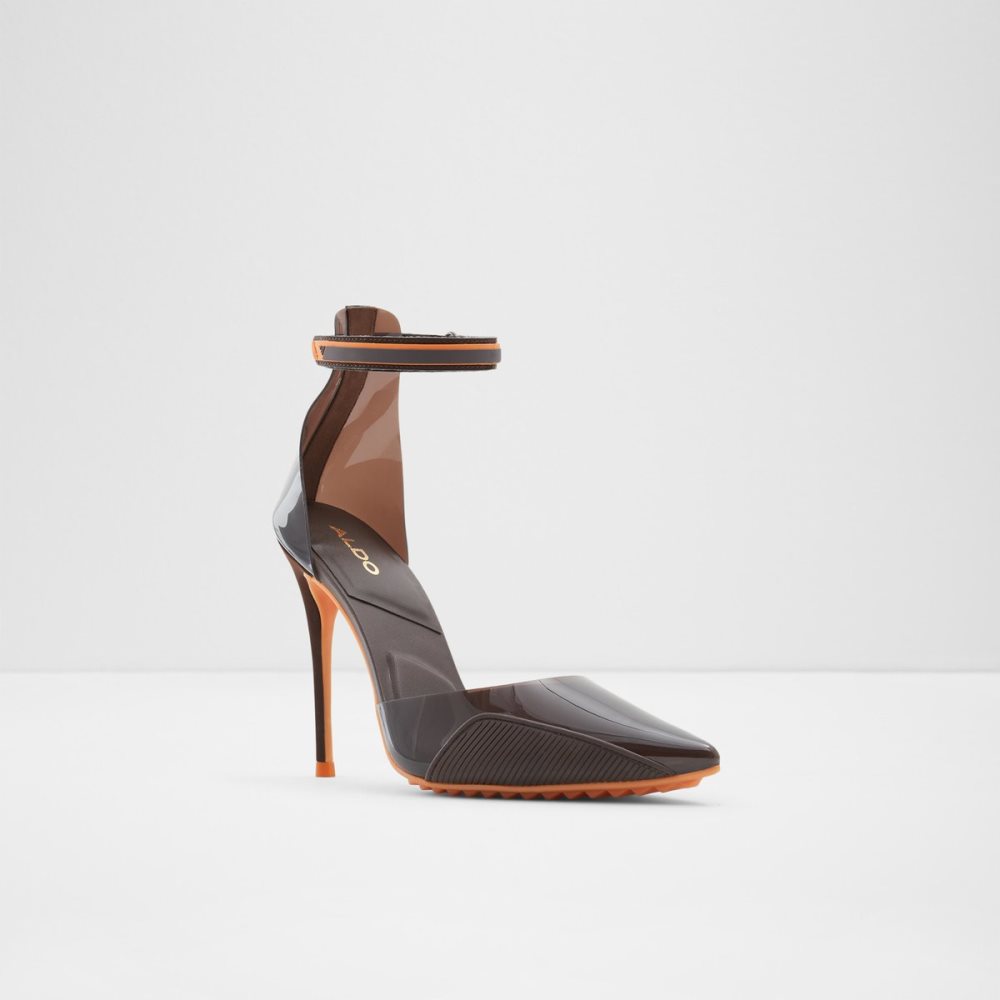 Tacones Aldo Invisi High Marrones Oscuro | 7190635-XO