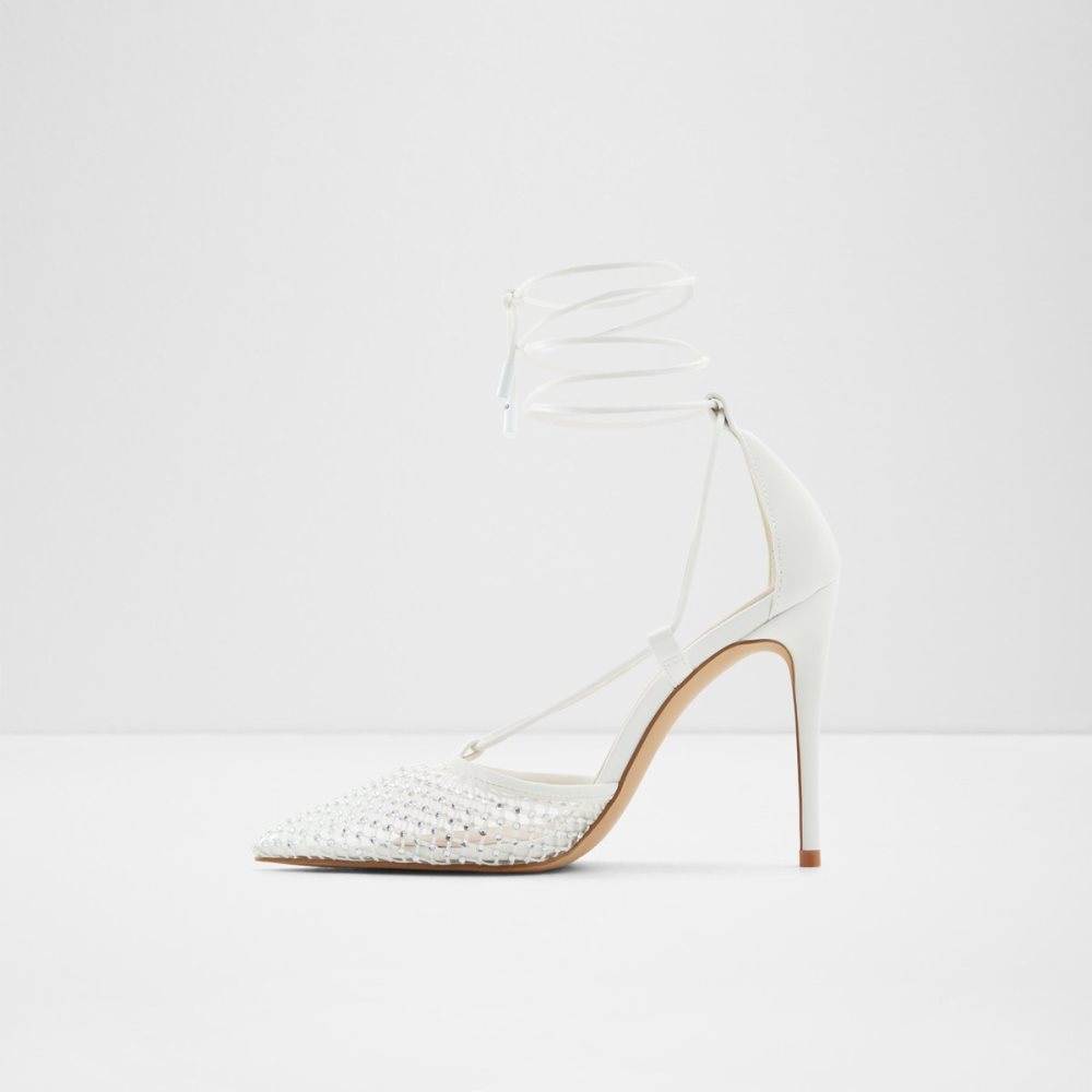 Tacones Aldo Ladanten Tiras Tacón Blancas | 1086497-BU