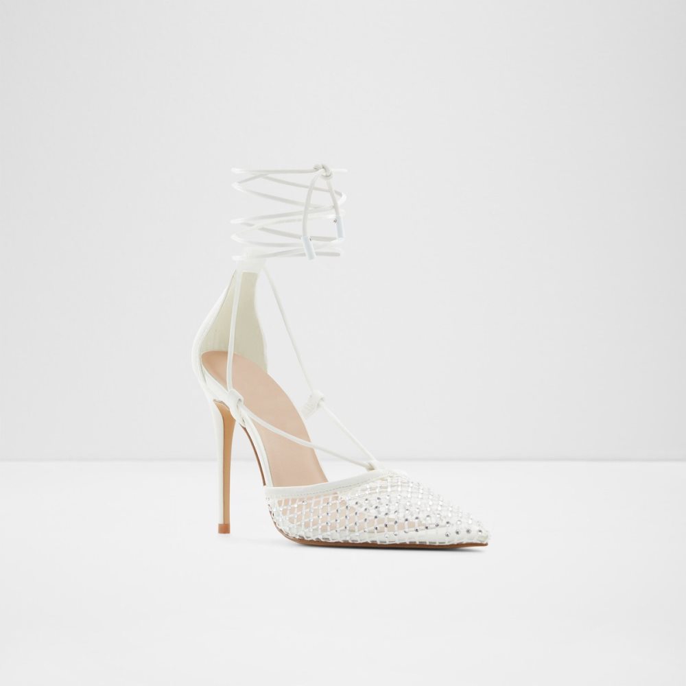 Tacones Aldo Ladanten Tiras Tacón Blancas | 1086497-BU