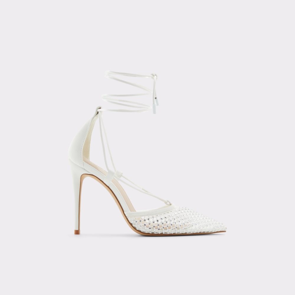 Tacones Aldo Ladanten Tiras Tacón Blancas | 1086497-BU