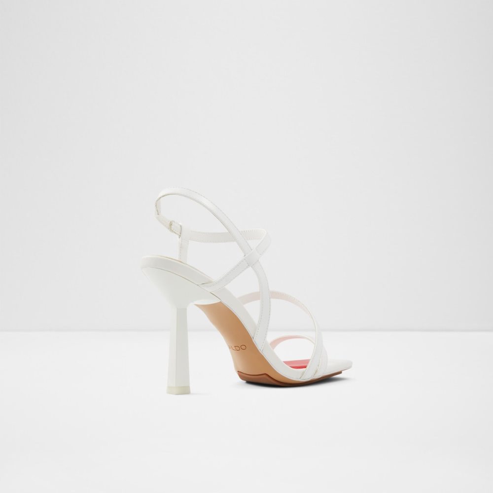 Tacones Aldo Luvly Tiras High Sandal - Stiletto Blancas | 9542307-WT