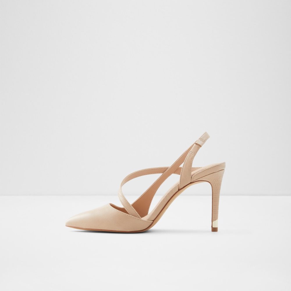 Tacones Aldo Noideaa Sling Back High - Stiletto Beige | 4795208-TJ