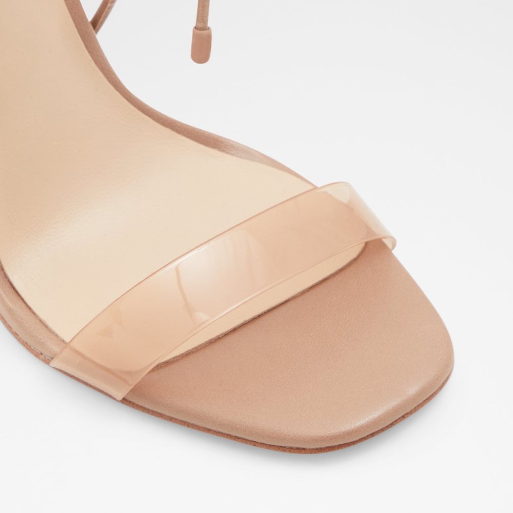 Tacones Aldo Onardonia Tiras Tacón Sandal Beige | 7351280-IS