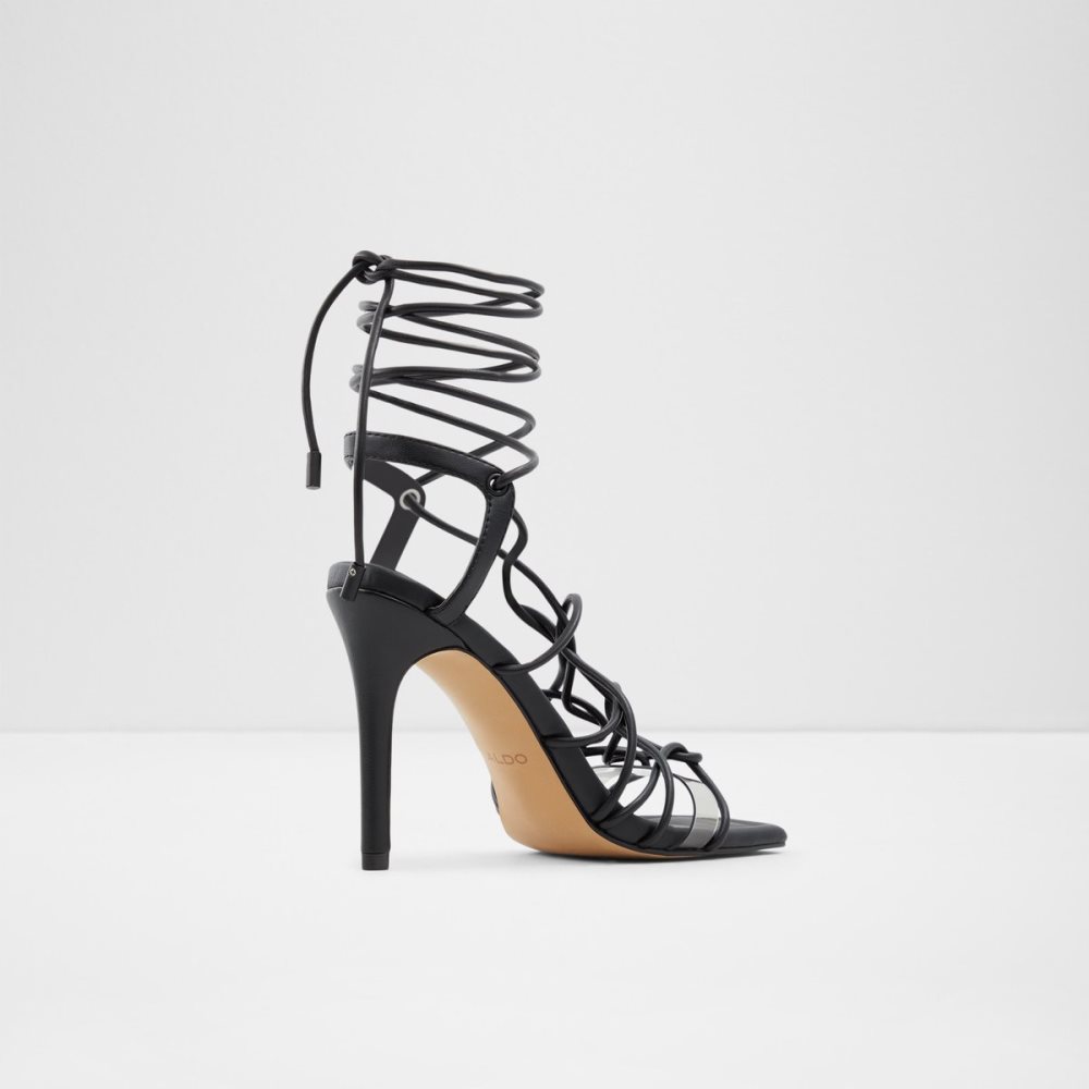 Tacones Aldo Truelove Tiras Tacón Sandal - Stiletto Negras | 5176023-FQ