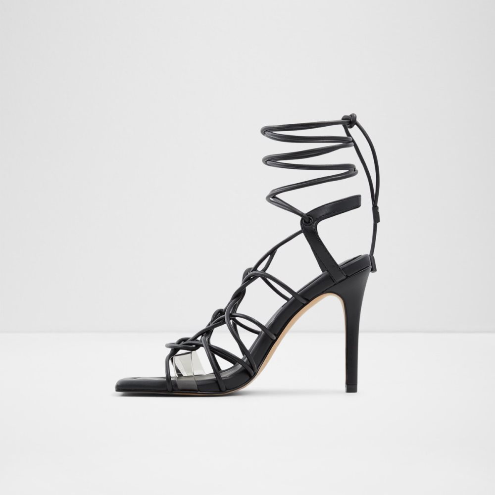 Tacones Aldo Truelove Tiras Tacón Sandal - Stiletto Negras | 5176023-FQ