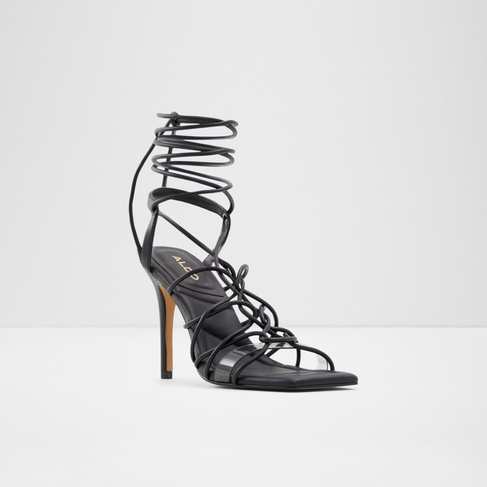 Tacones Aldo Truelove Tiras Tacón Sandal - Stiletto Negras | 5176023-FQ