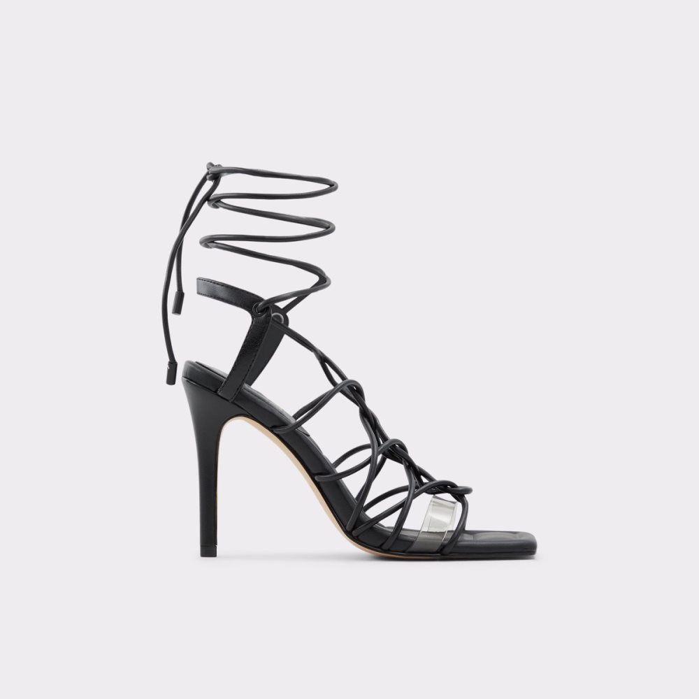 Tacones Aldo Truelove Tiras Tacón Sandal - Stiletto Negras | 5176023-FQ