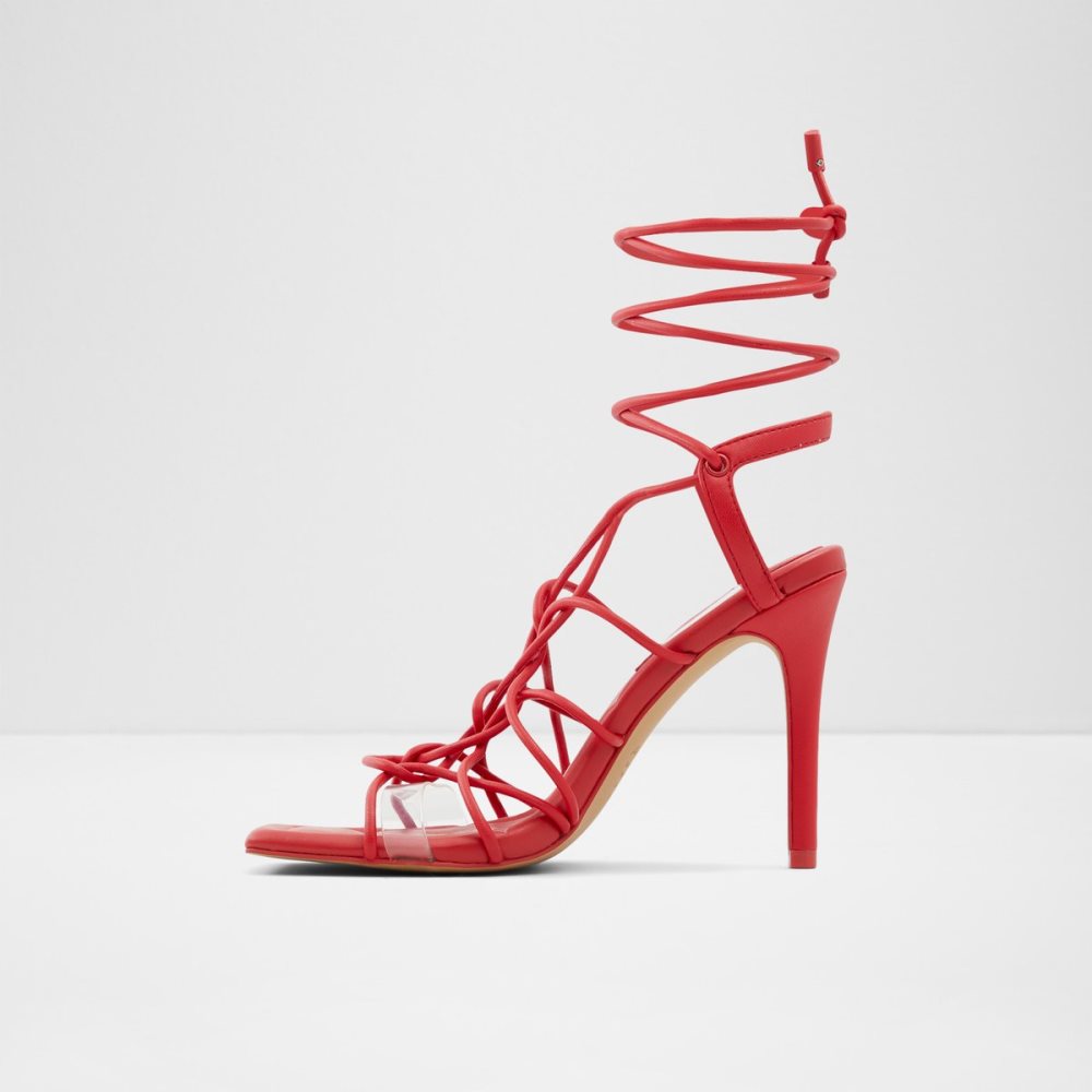 Tacones Aldo Truelove Tiras Tacón Sandal - Stiletto Rojas | 7052418-DB