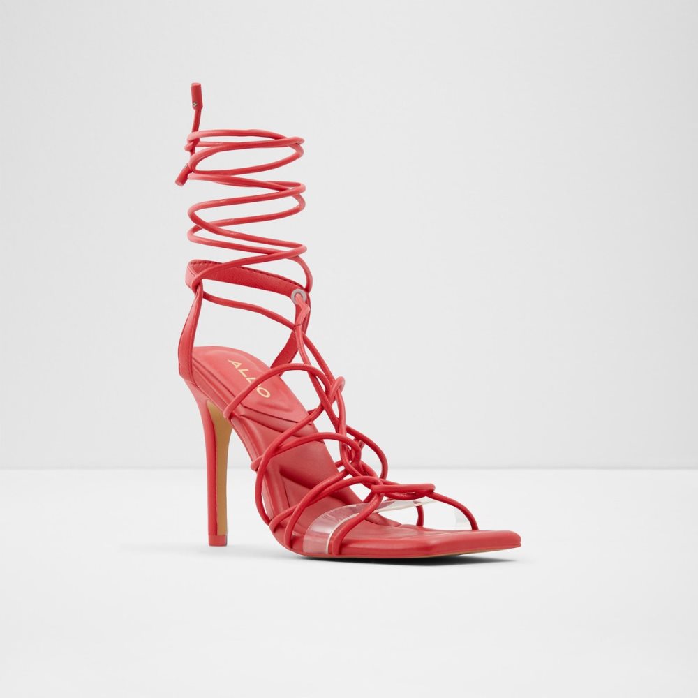 Tacones Aldo Truelove Tiras Tacón Sandal - Stiletto Rojas | 7052418-DB