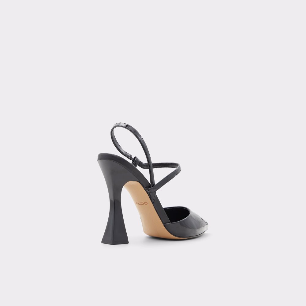 Tacones Aldo Zaha Sling Back High Negras | 0964728-DH