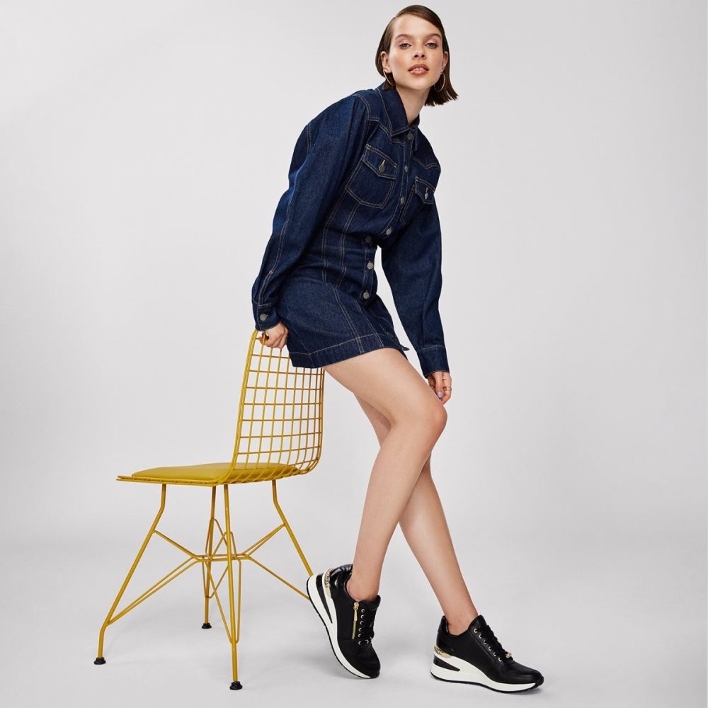 Zapatillas Aldo Adwiwiax Wedge - Wedge Negras | 4826735-DW