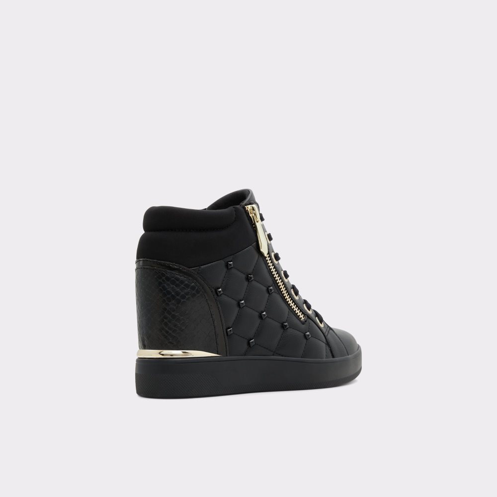 Zapatillas Aldo Ailannah High Top - Wedge Negras | 6870234-RS