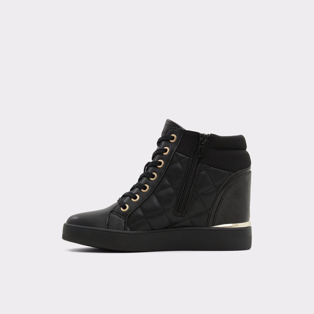 Zapatillas Aldo Ailannah High Top - Wedge Negras | 6870234-RS