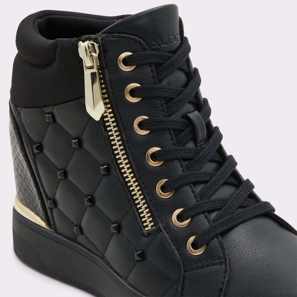 Zapatillas Aldo Ailannah High Top - Wedge Negras | 6870234-RS