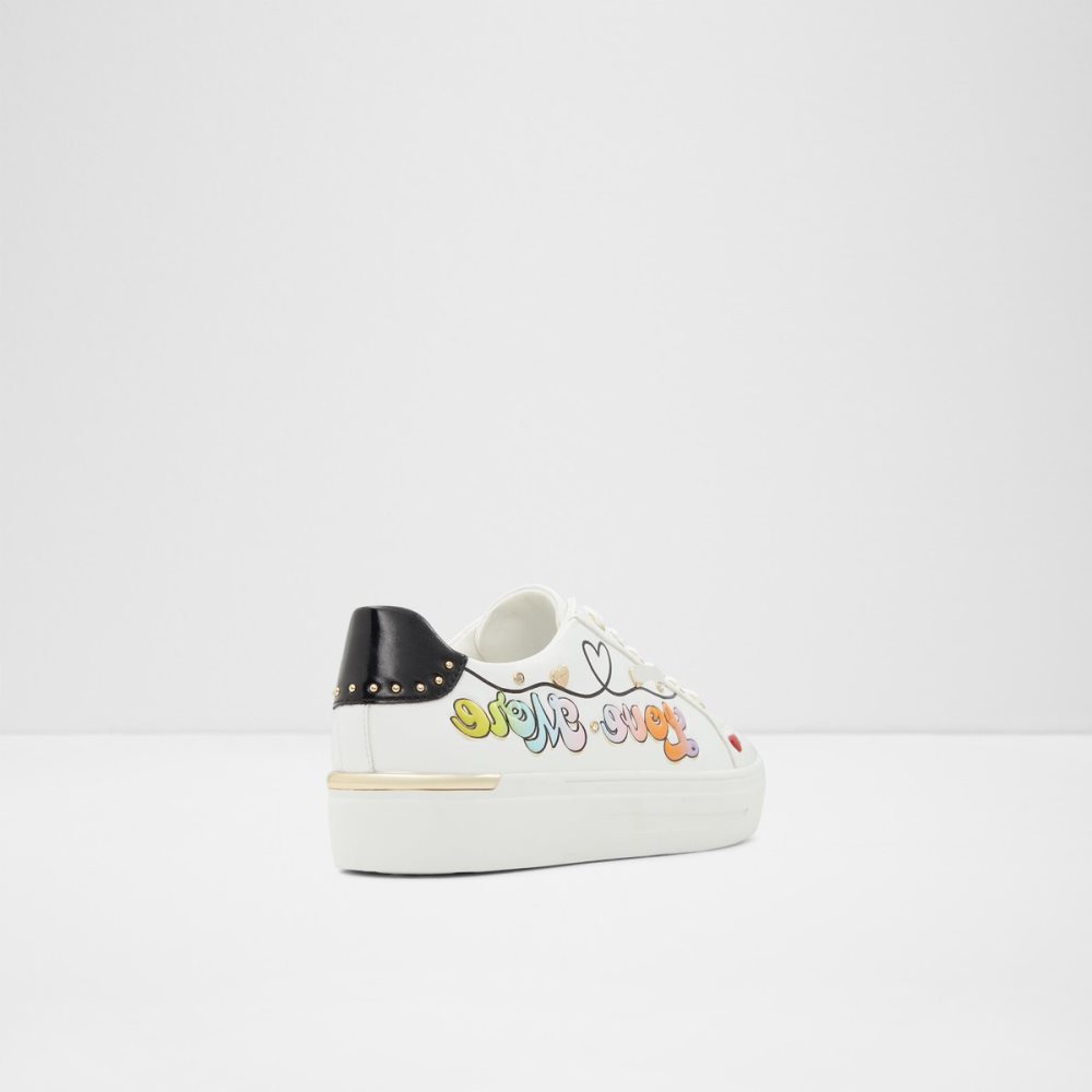 Zapatillas Aldo Lovemore Low Top Blancas Multicolor | 2780159-VS