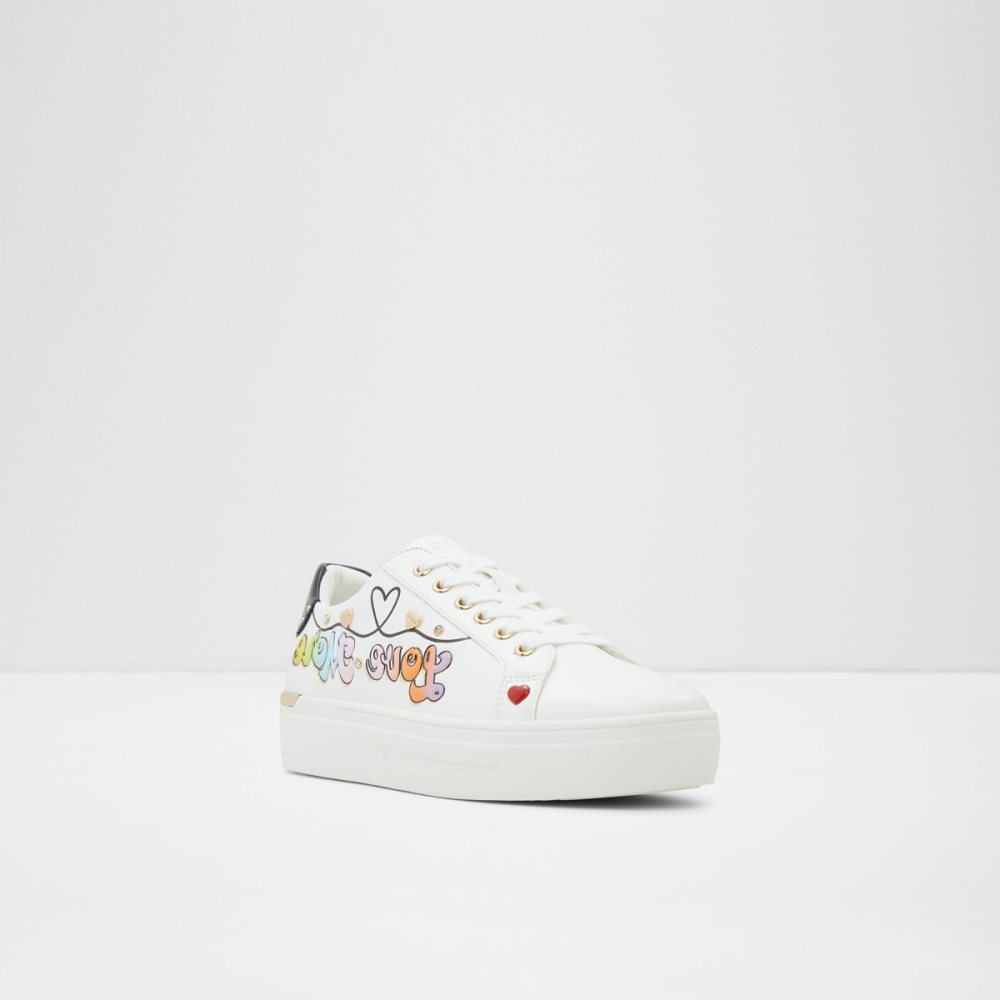 Zapatillas Aldo Lovemore Low Top Blancas Multicolor | 2780159-VS