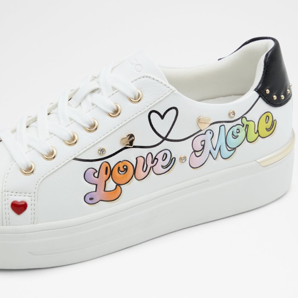 Zapatillas Aldo Lovemore Low Top Blancas Multicolor | 2780159-VS