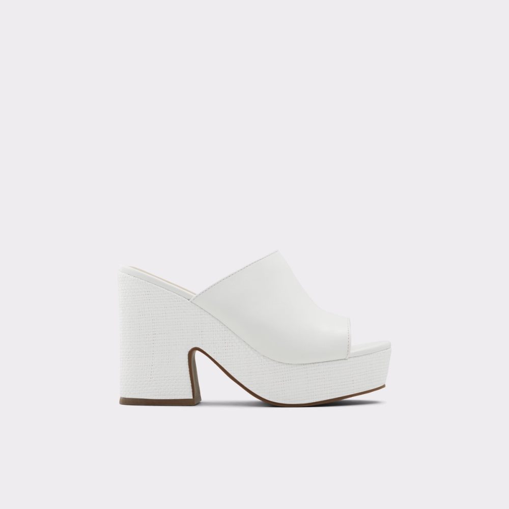 Zapatos Plataforma Aldo Ellara High Chanclas Sandal - Blancas | 2679408-IP