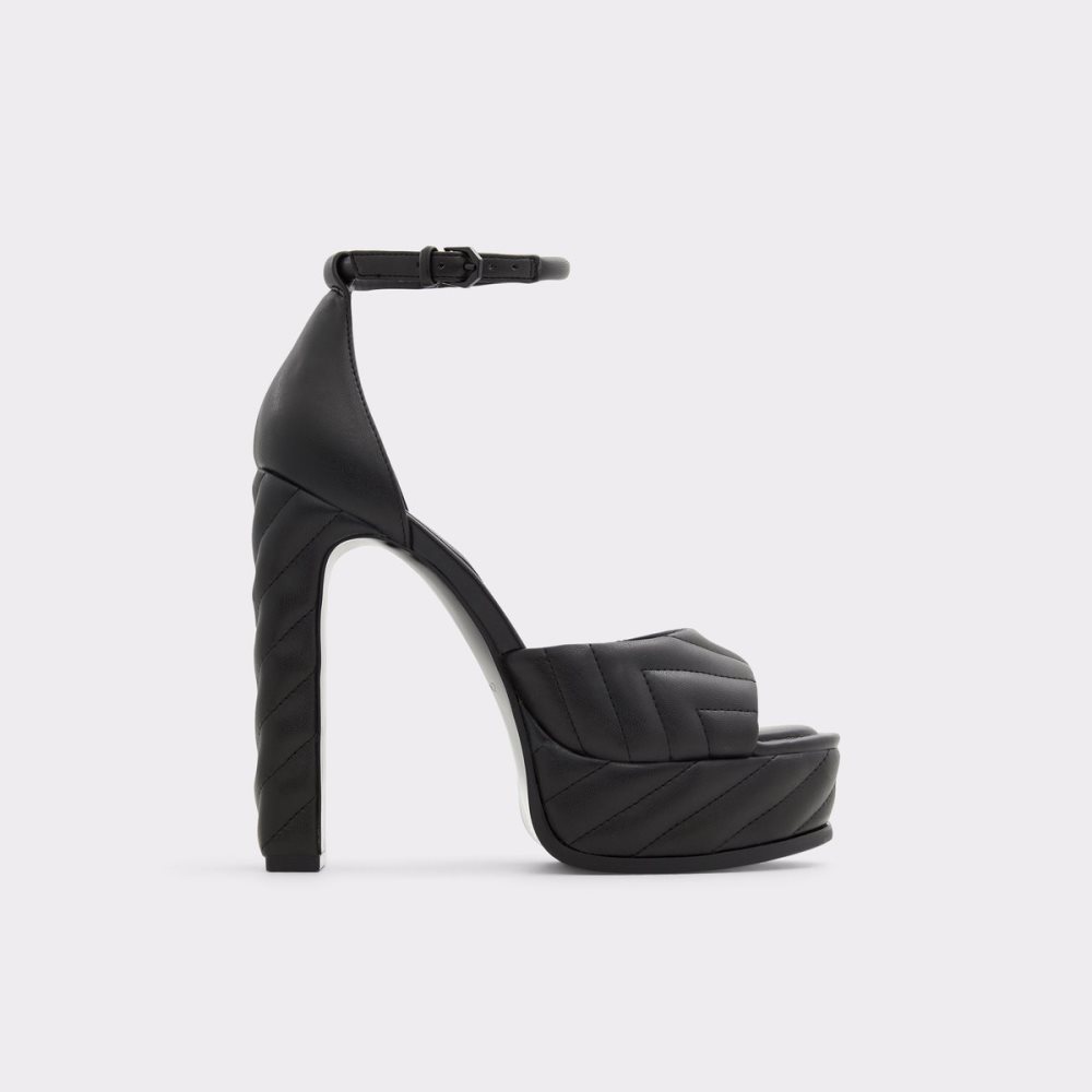 Zapatos Plataforma Aldo Milena Correa Tacón Sandal - Plateforme Negras | 9384760-TF