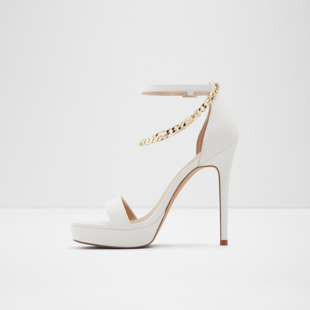 Zapatos Plataforma Aldo Scarlettchain Tacón Sandal - Stiletto Blancas | 3952806-RP