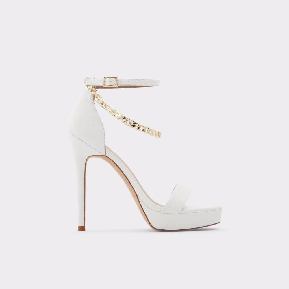 Zapatos Plataforma Aldo Scarlettchain Tacón Sandal - Stiletto Blancas | 3952806-RP